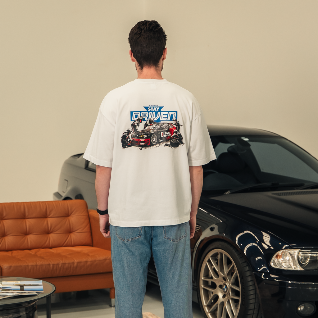 SD Pit Crew Tee | White