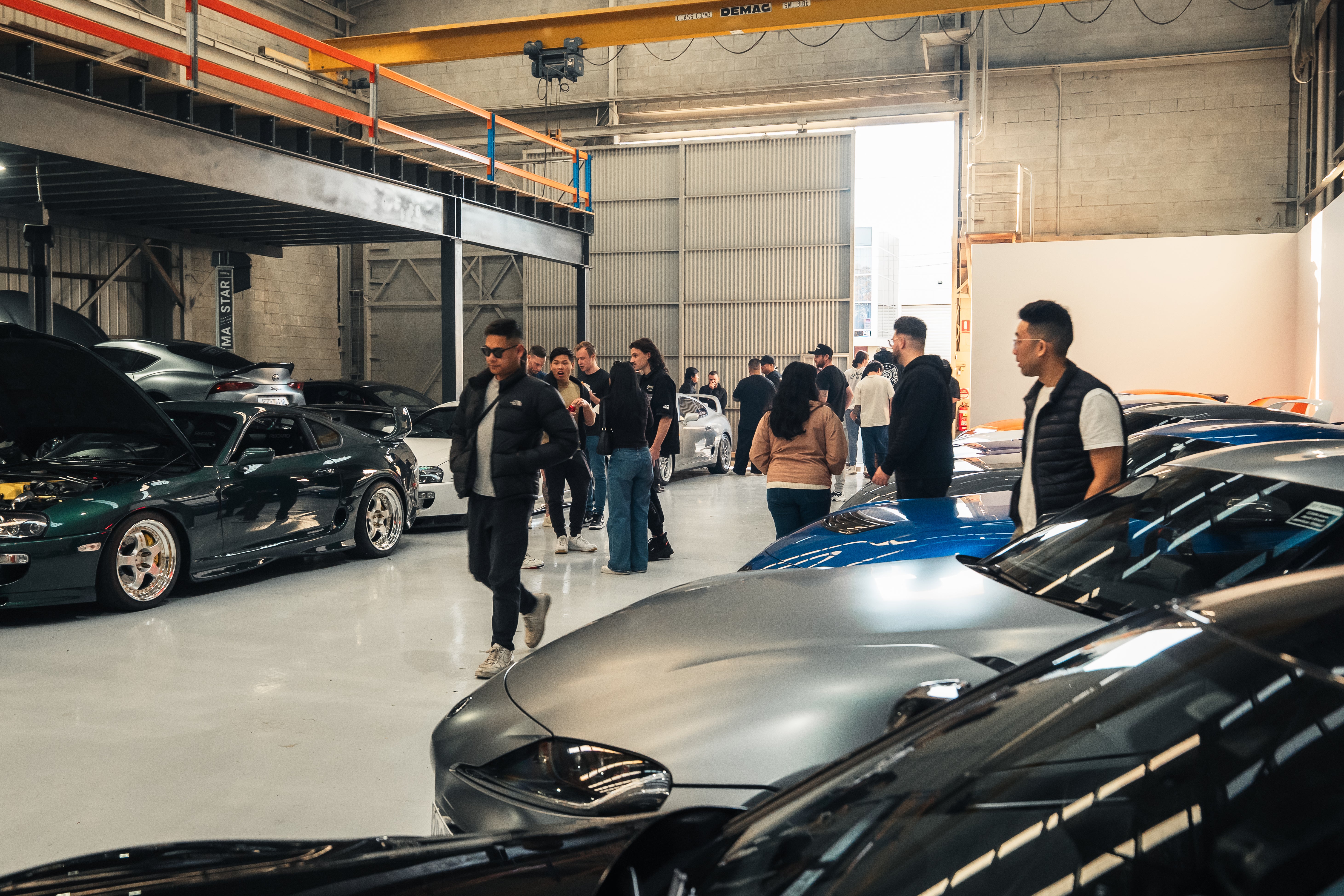 Supra Club at The Box, the floor full of cars and members