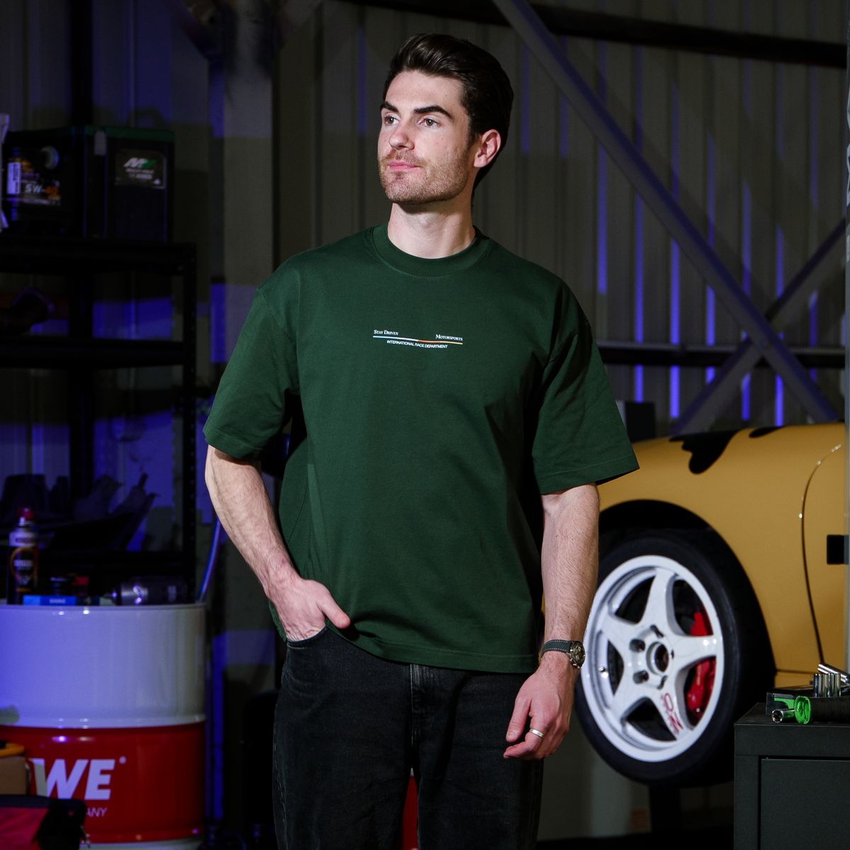 SD Podium Tee | Forest Green