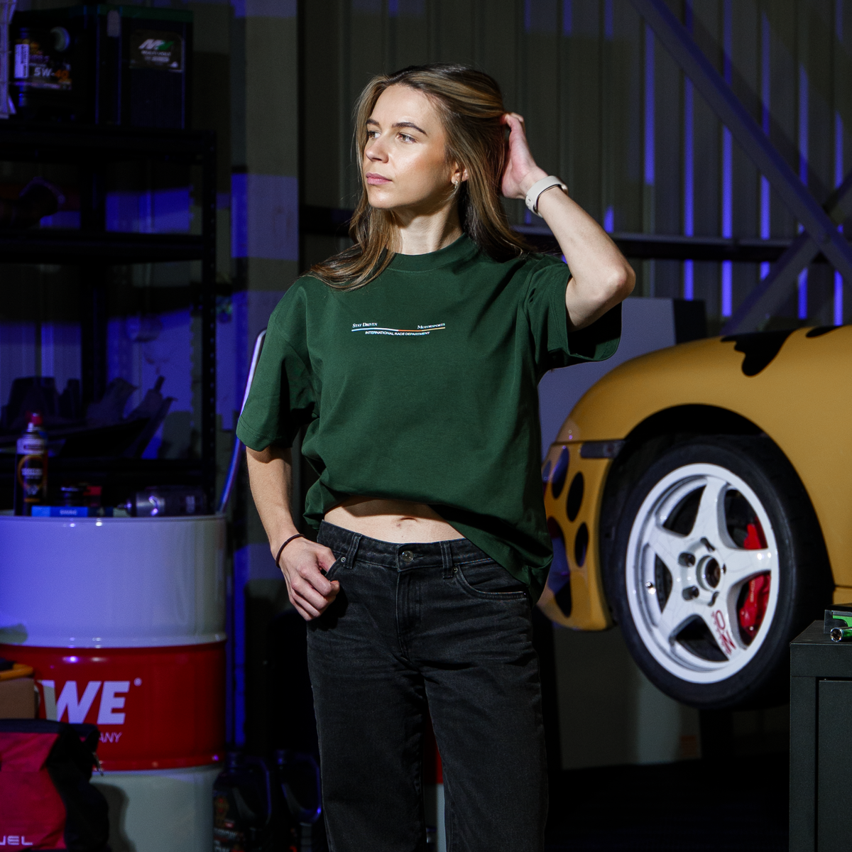 SD Podium Tee | Forest Green