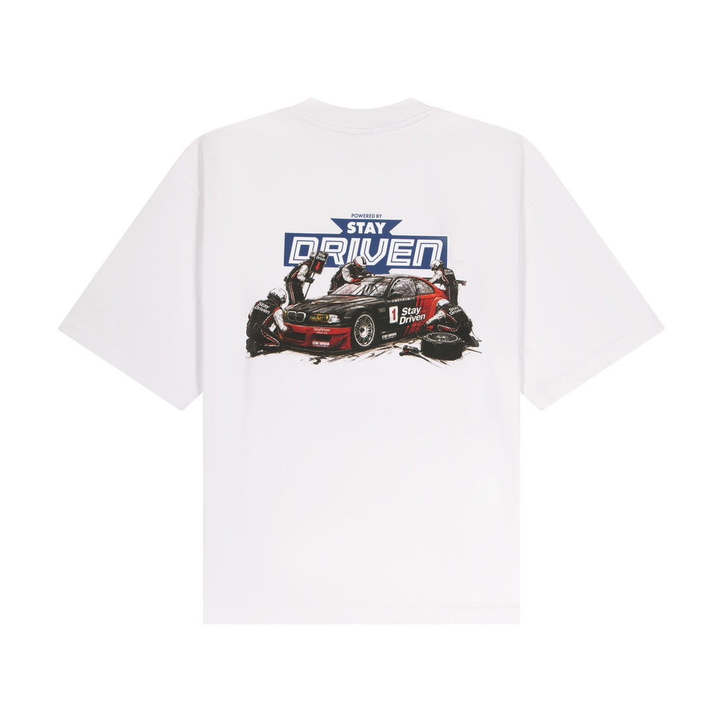 SD Pit Crew Tee | White
