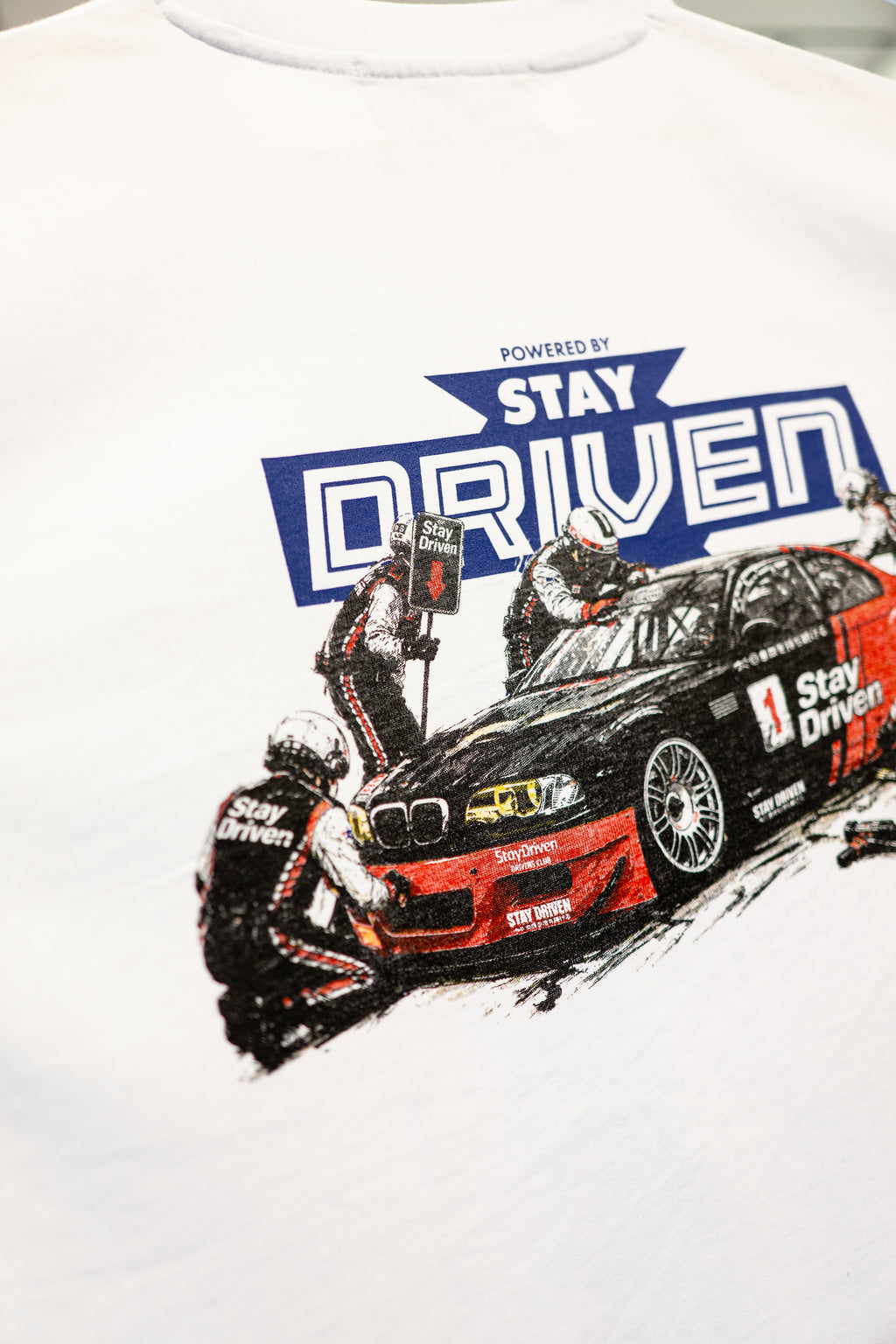 SD Pit Crew Tee | White