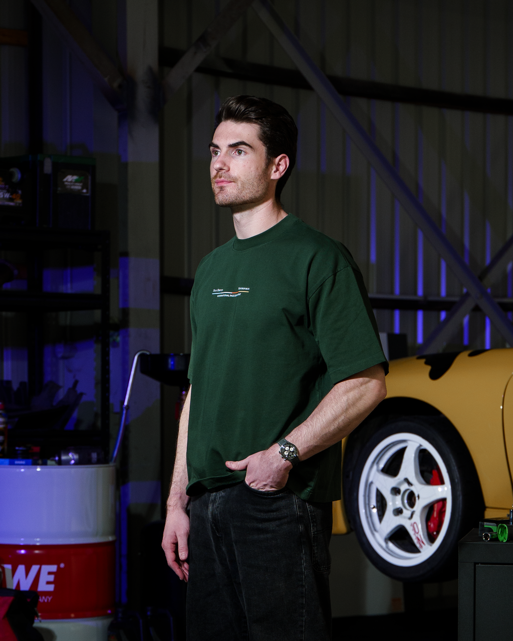 SD Podium Tee | Forest Green