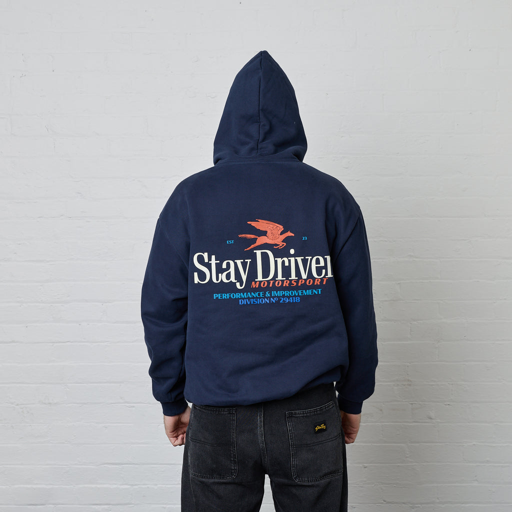 SD DTM Pullover Hoodie | Faded Navy
