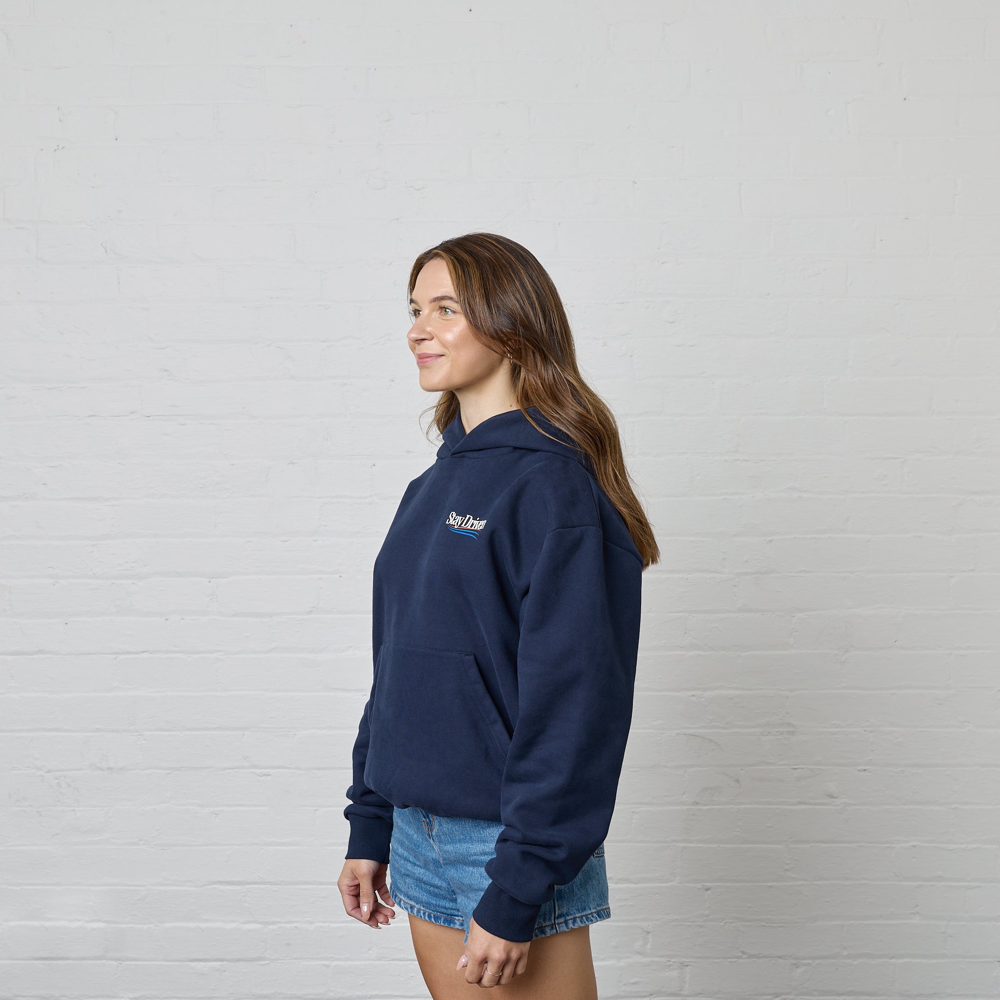 SD DTM Pullover Hoodie | Faded Navy