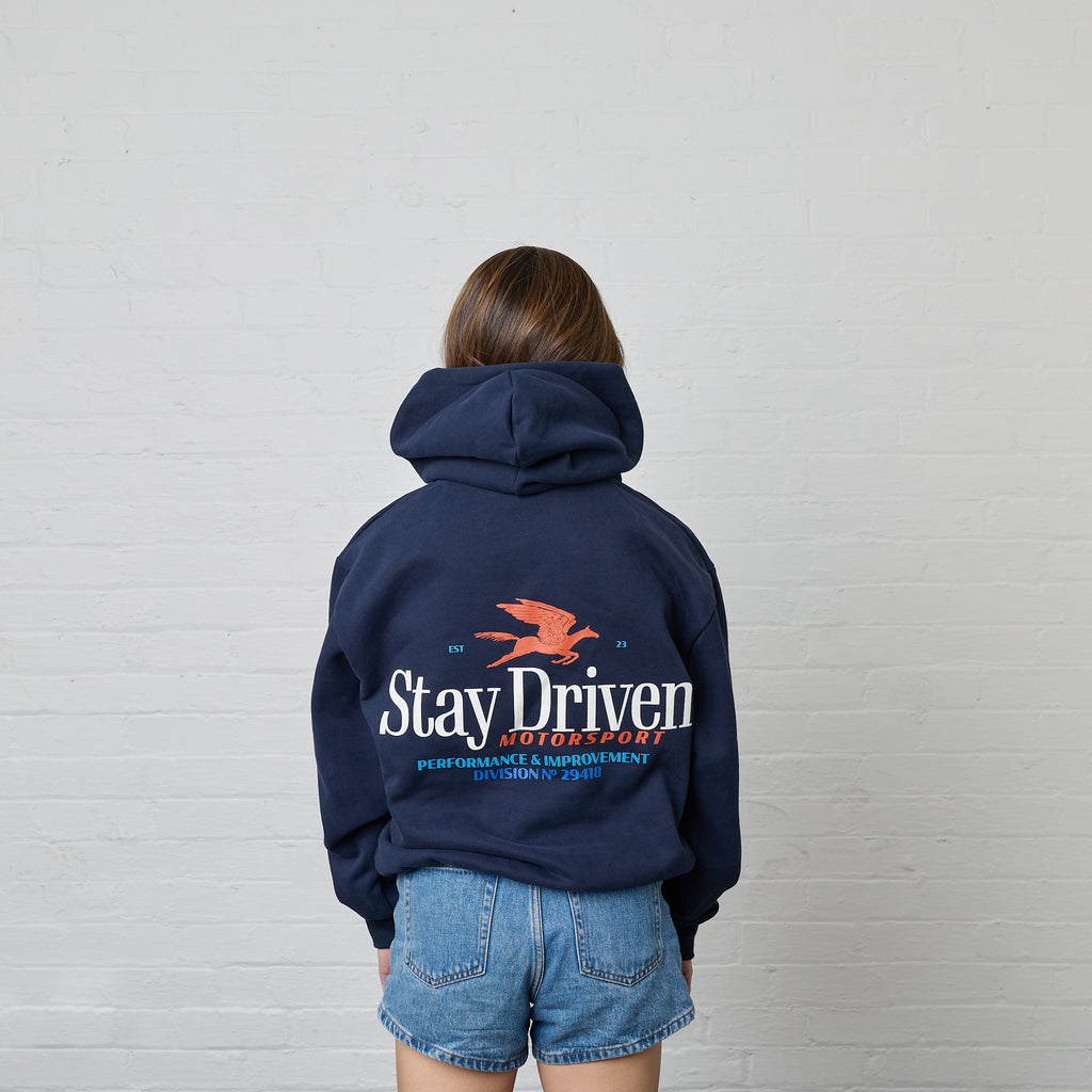SD DTM Pullover Hoodie | Faded Navy