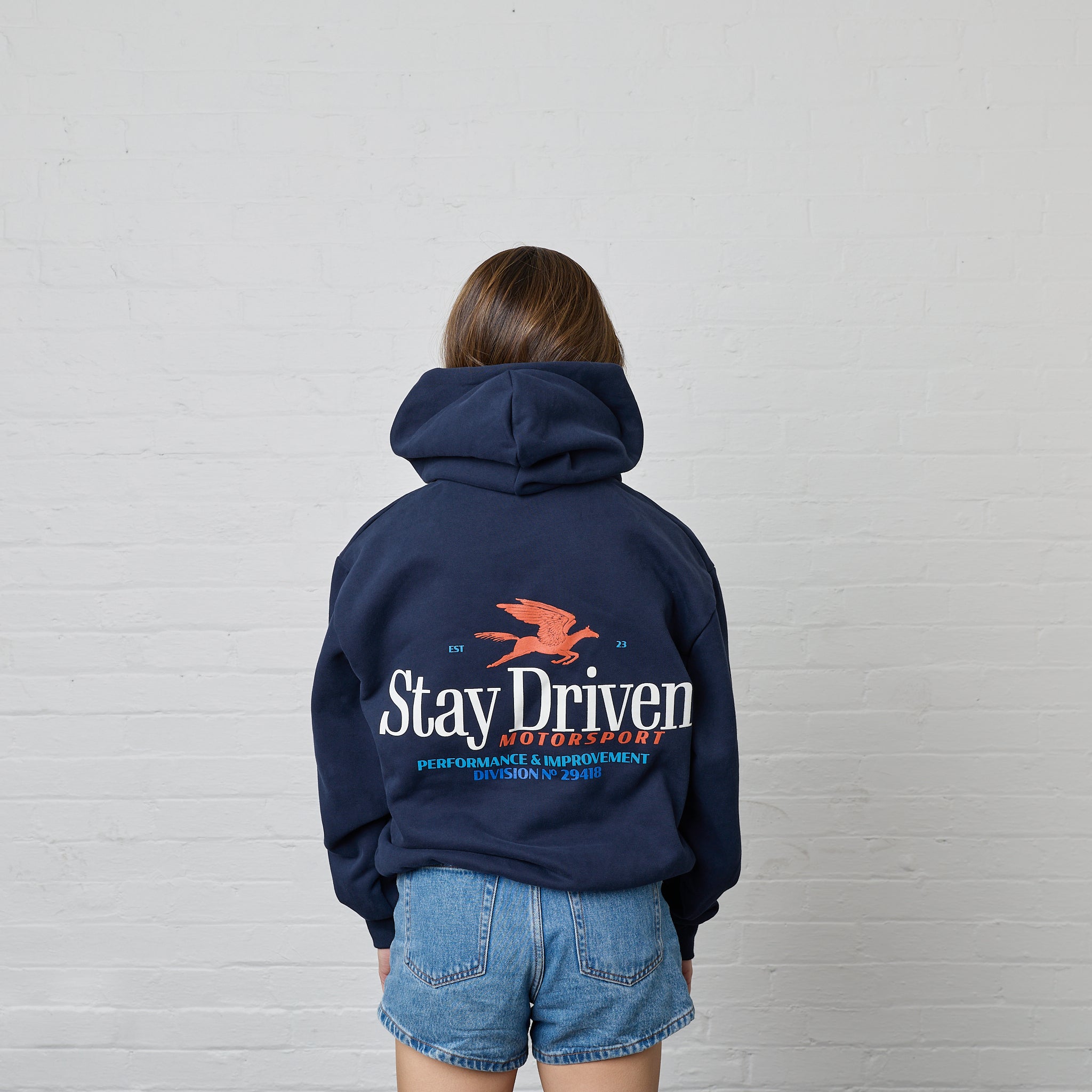 SD DTM Pullover Hoodie | Faded Navy