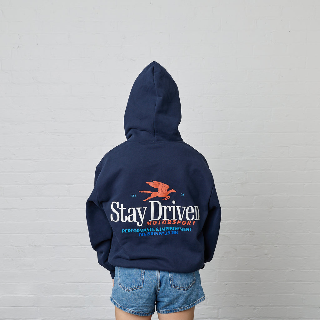 SD DTM Pullover Hoodie | Faded Navy