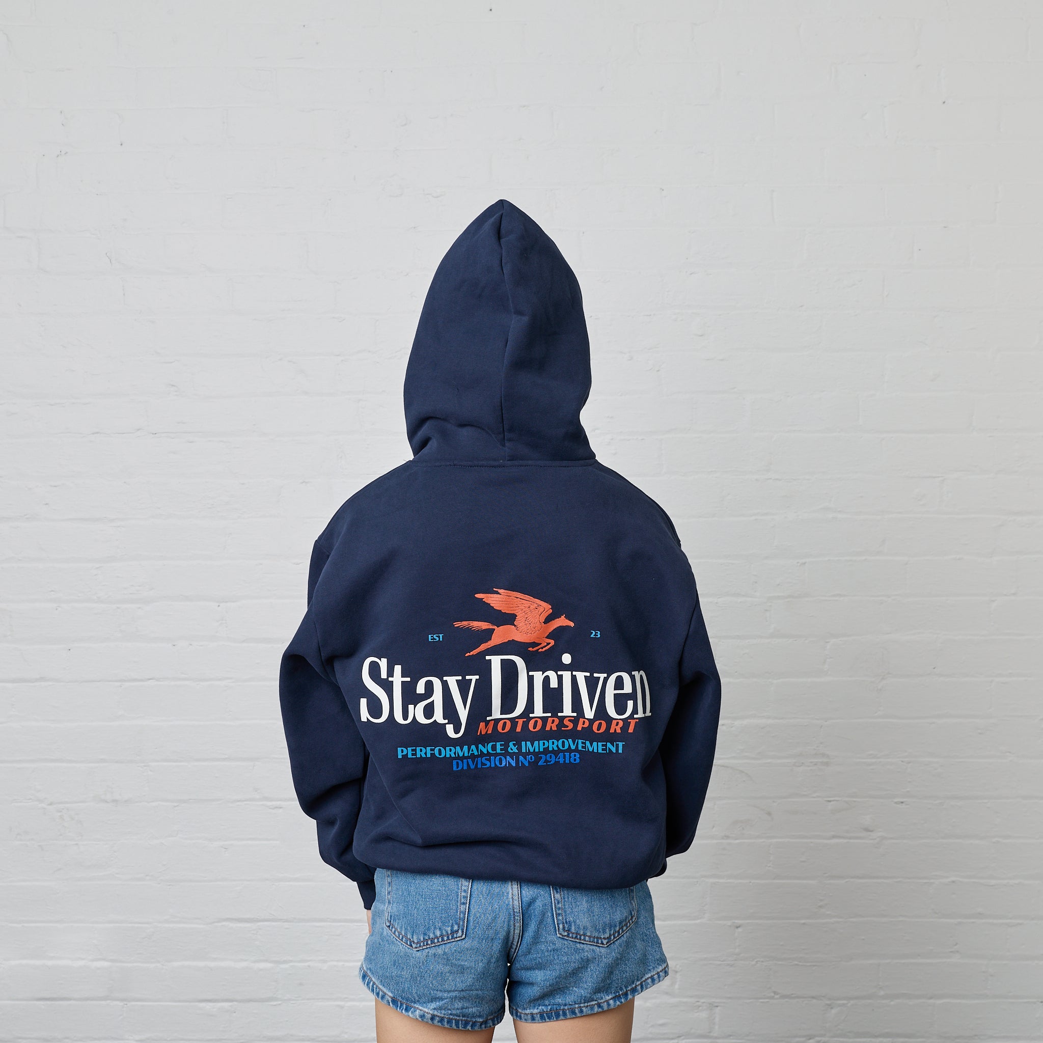 SD DTM Pullover Hoodie | Faded Navy