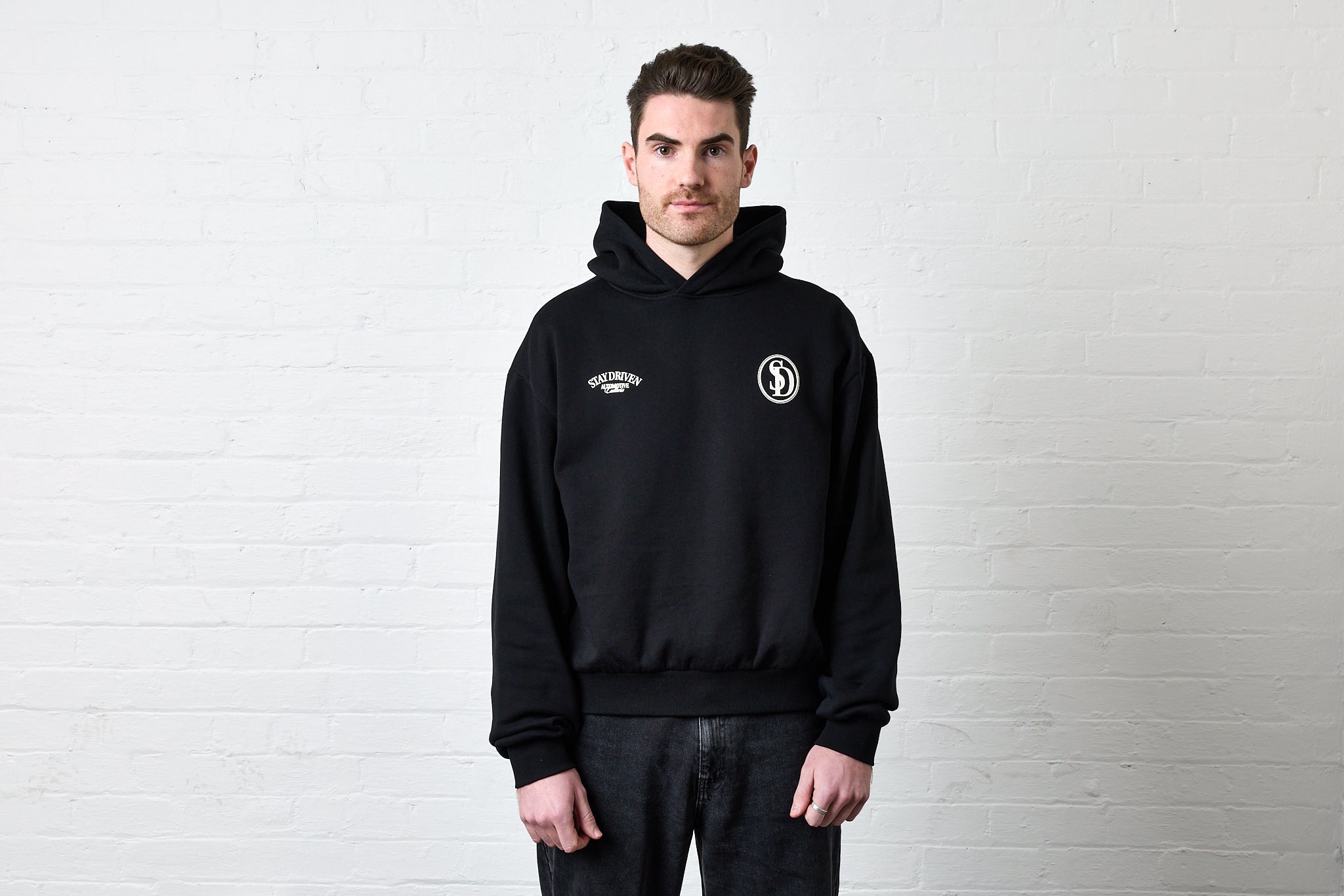 SD Logo Pullover Hoodie | Black