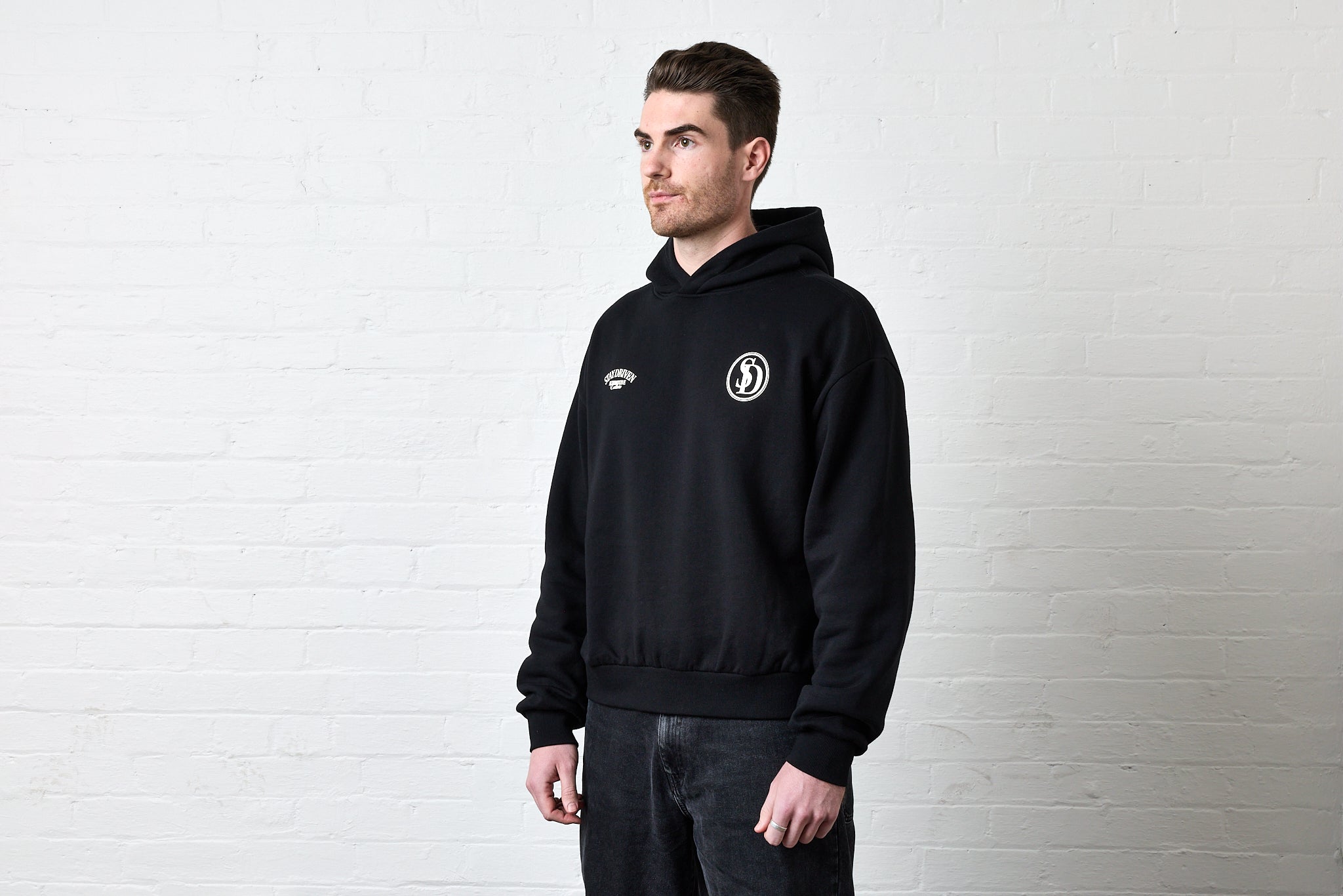 SD Logo Pullover Hoodie | Black